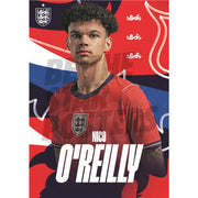Nico O'Reilly England 26/27 Away Headshot Poster