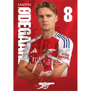 Arsenal FC Odegaard 24/25 Action Poster