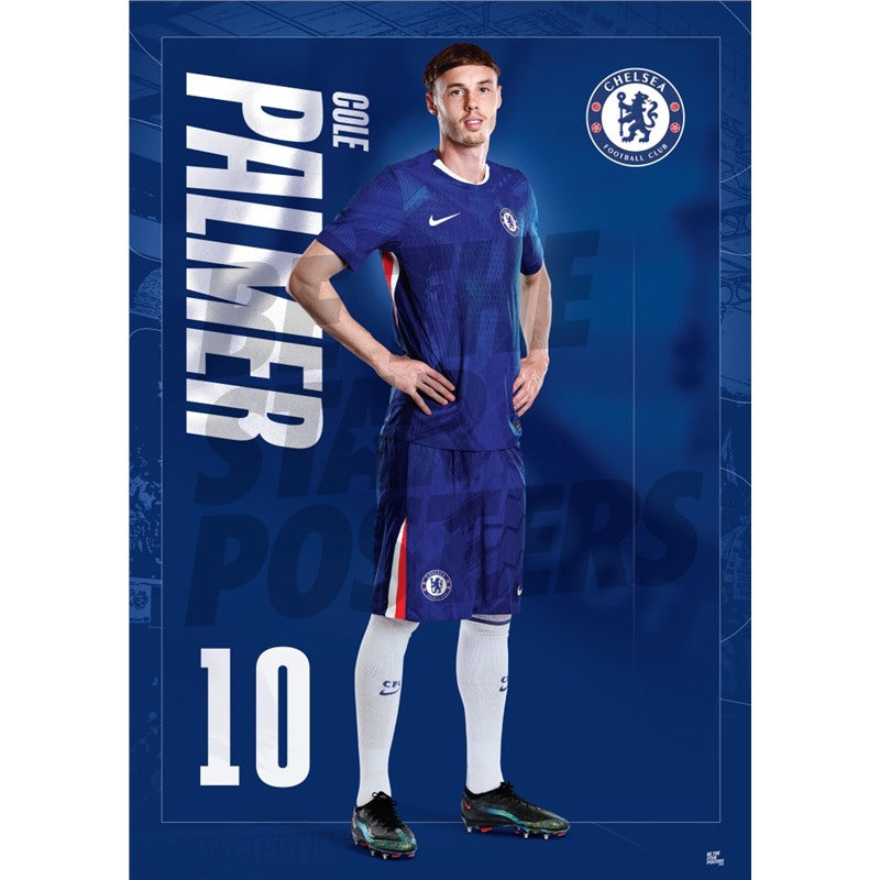 Chelsea FC Palmer 25/26 Headshot Poster