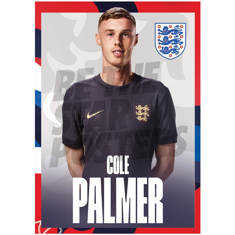 England Palmer 24/25 Away Headshot Poster