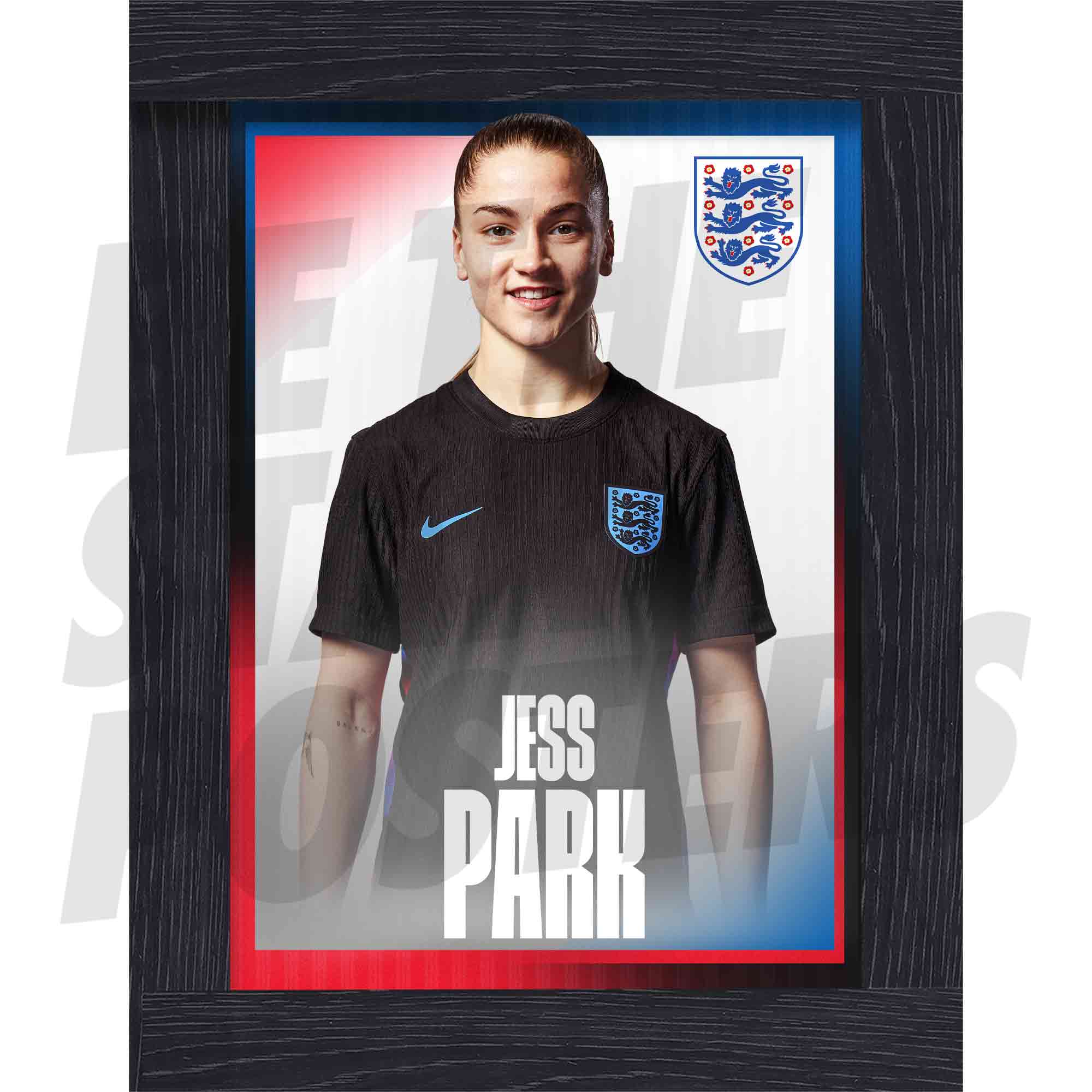 Lionesses Park 25/26 Away Headshot Poster