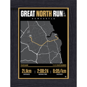 Personalised Running Route Poster - Dark