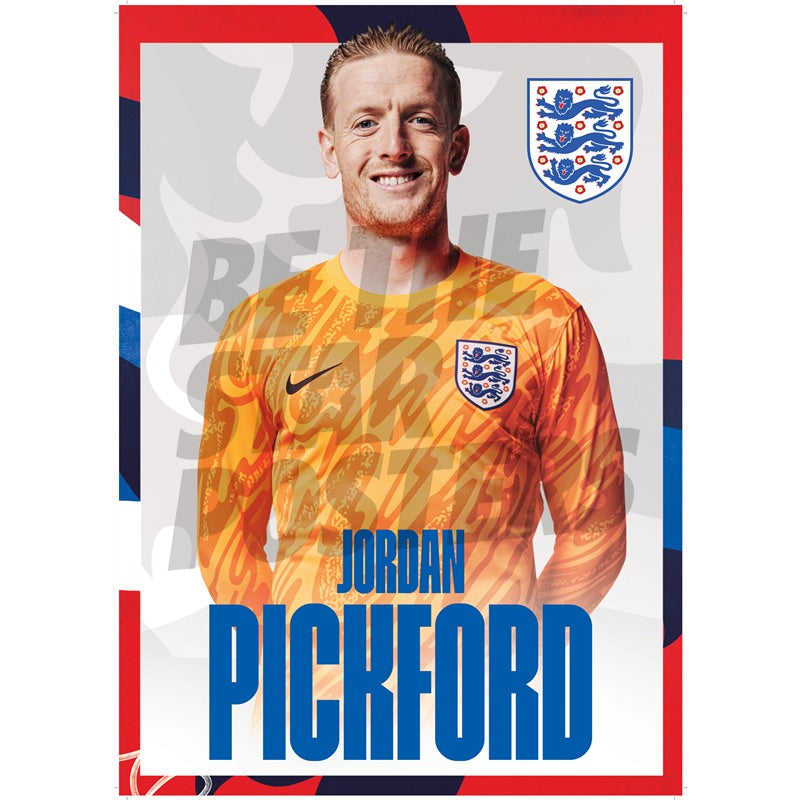 England Pickford 24/25 Home Headshot Poster
