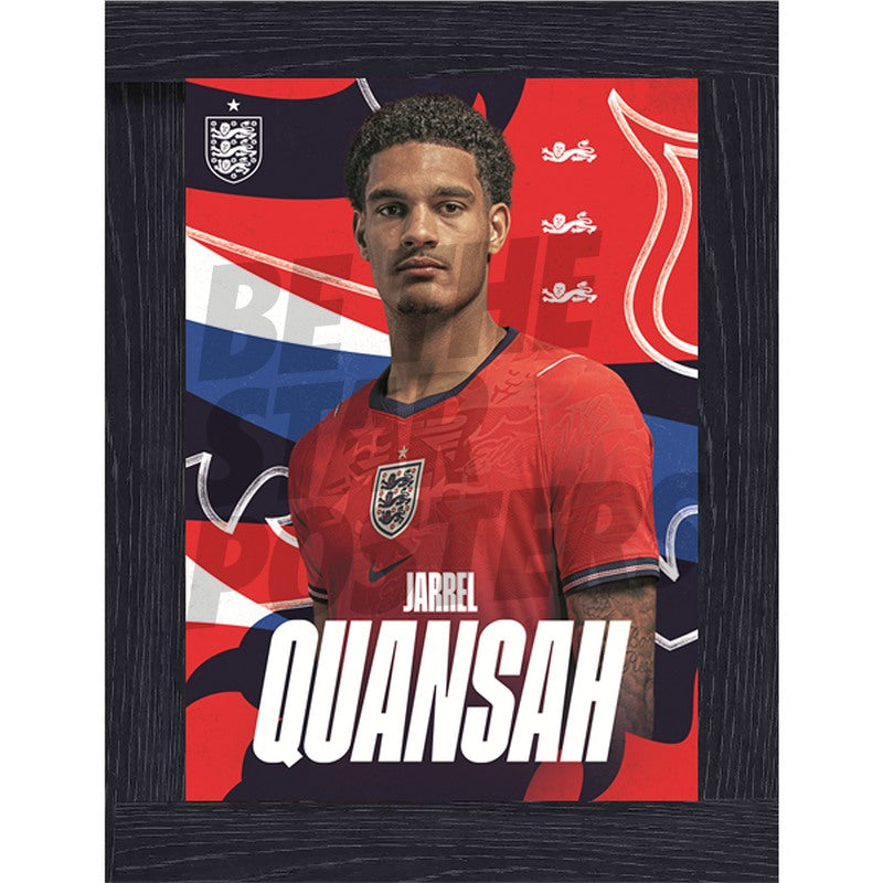 Jarell Quansah England 26/27 Away Headshot Poster