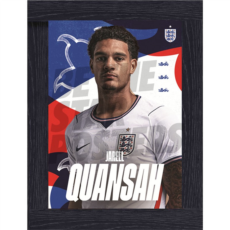 Jarell Quansah England 26/27 Home Headshot Poster