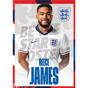 England James 24/25 Home Headshot Poster
