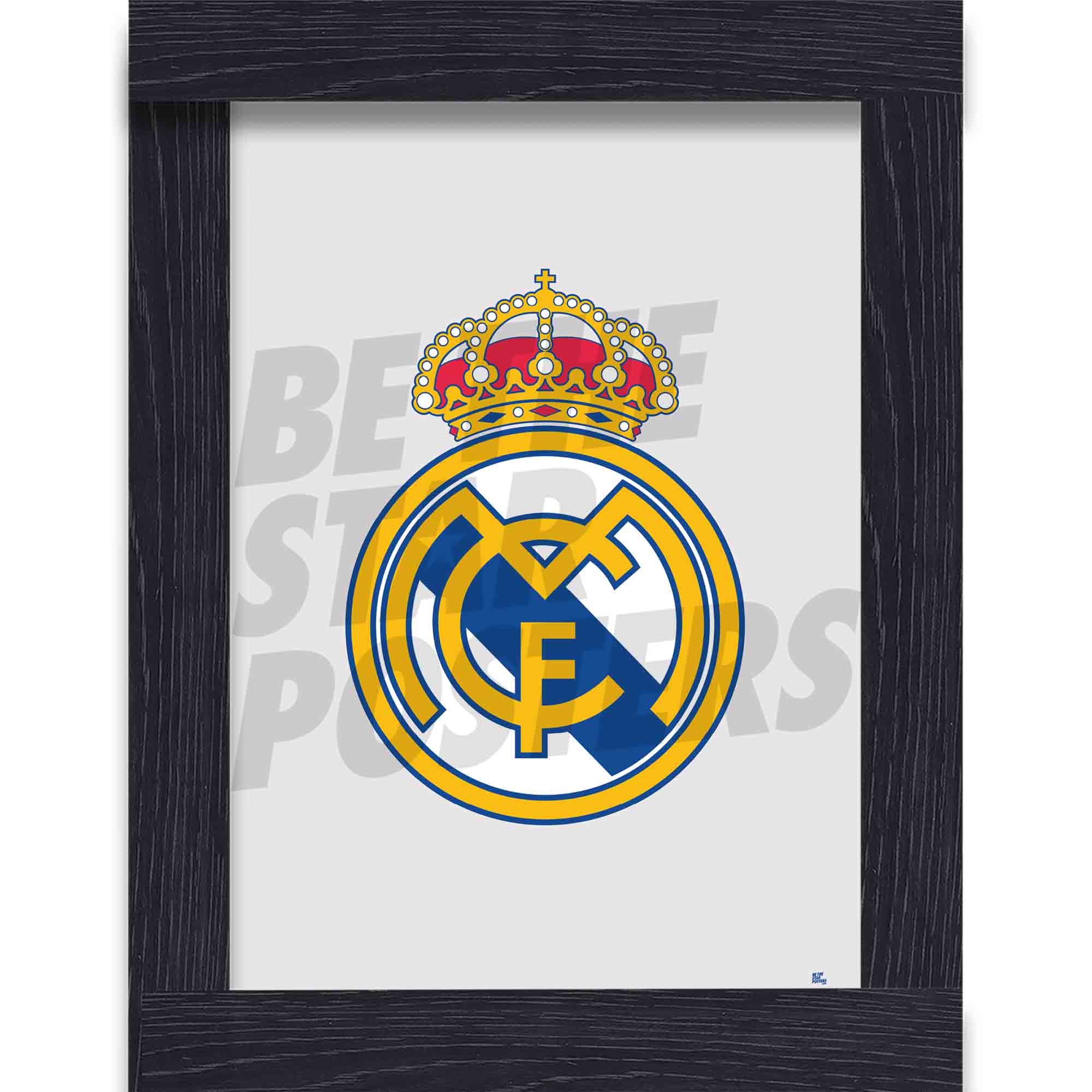 Real Madrid CF Grey Crest Poster