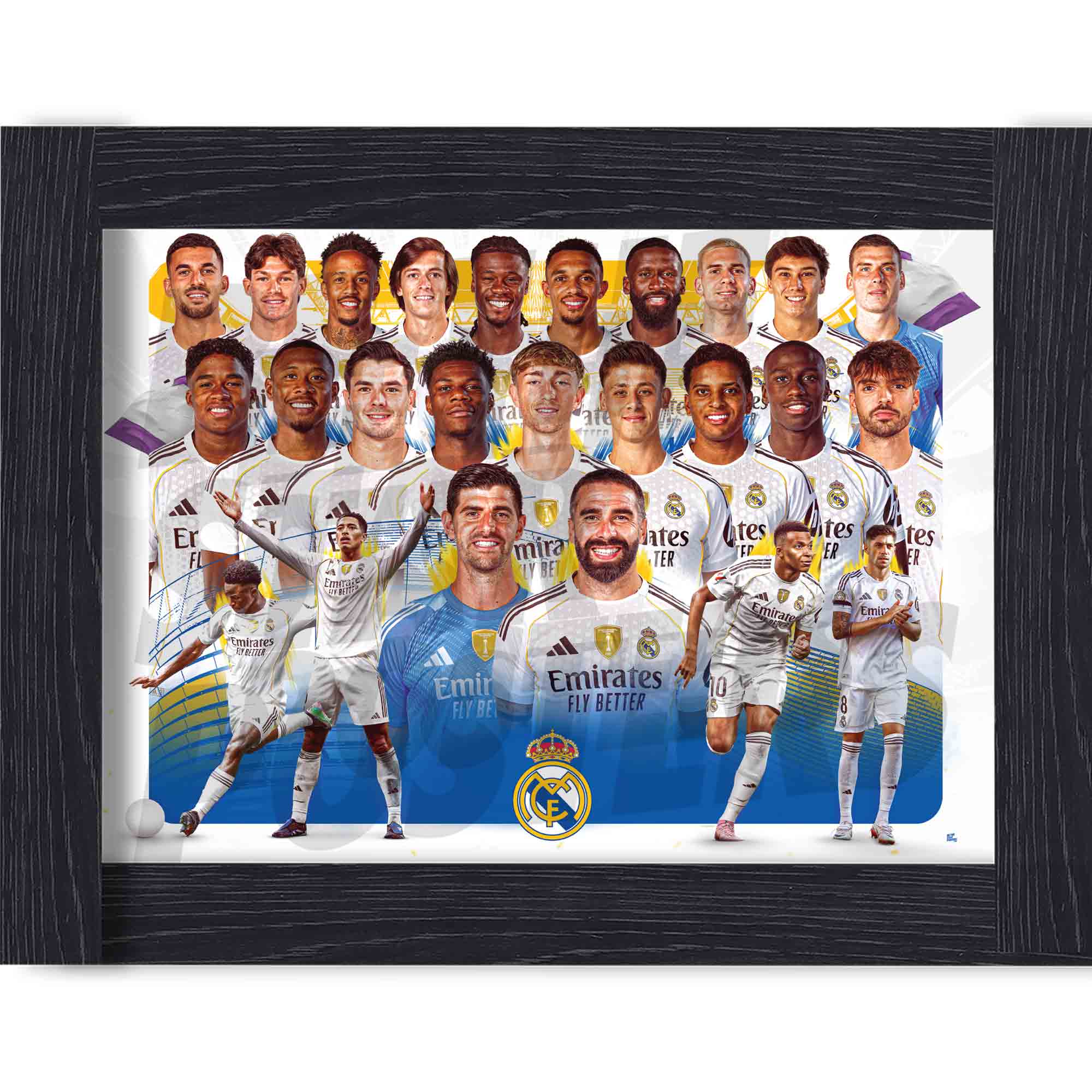 Real Madrid CF 25/26 Squad Player Montage Poster