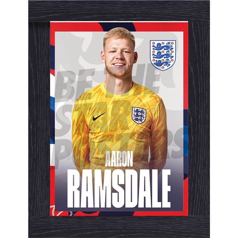 England Ramsdale 24/25 Away Headshot Poster