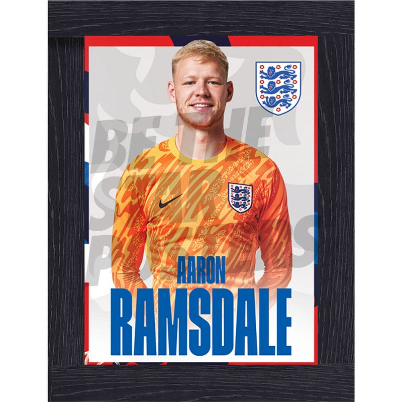 England Ramsdale 24/25 Home Headshot Poster