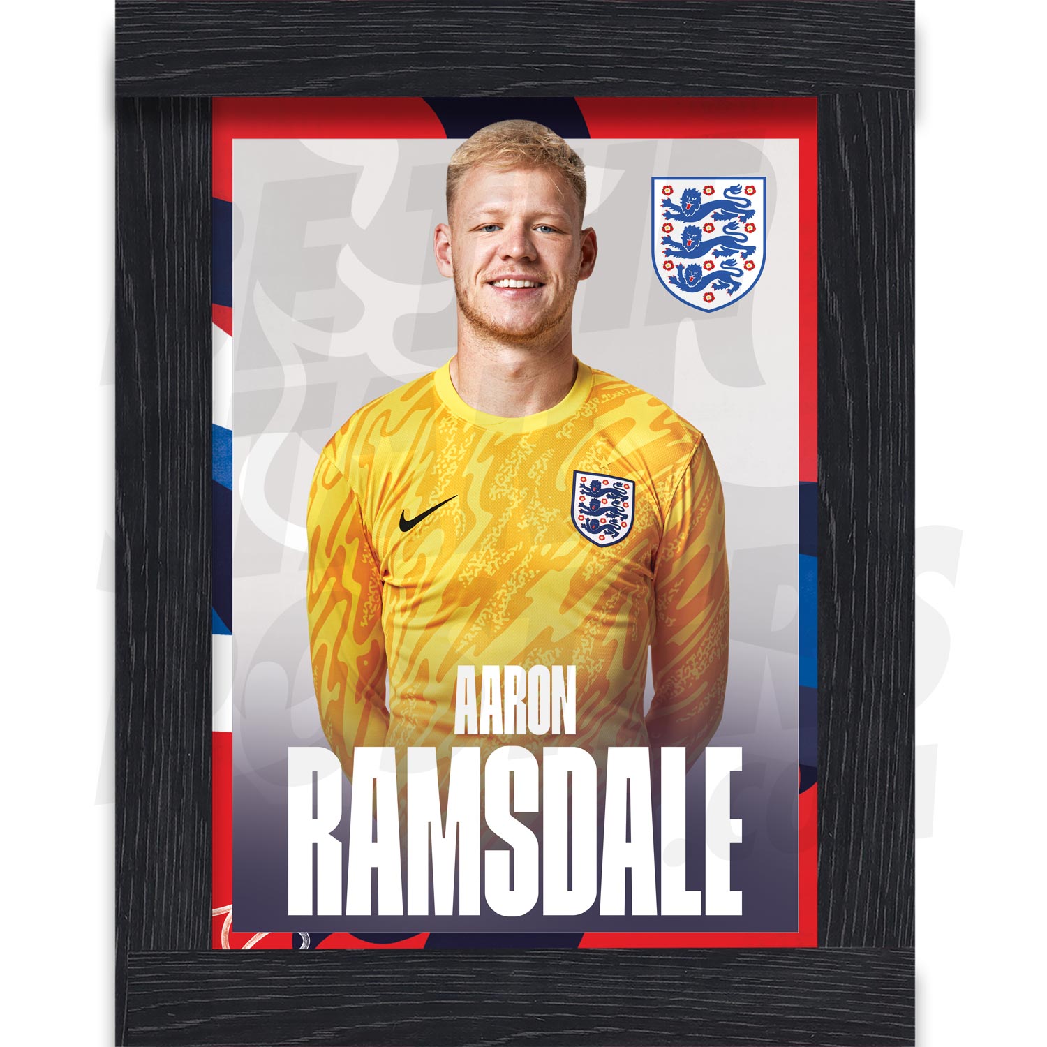 England Ramsdale 24/25 Away Headshot Poster