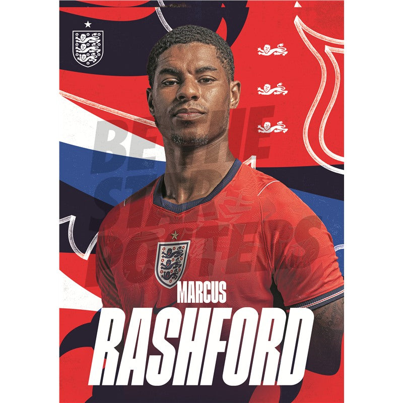 Marcus Rashford England 26/27 Away Headshot Poster