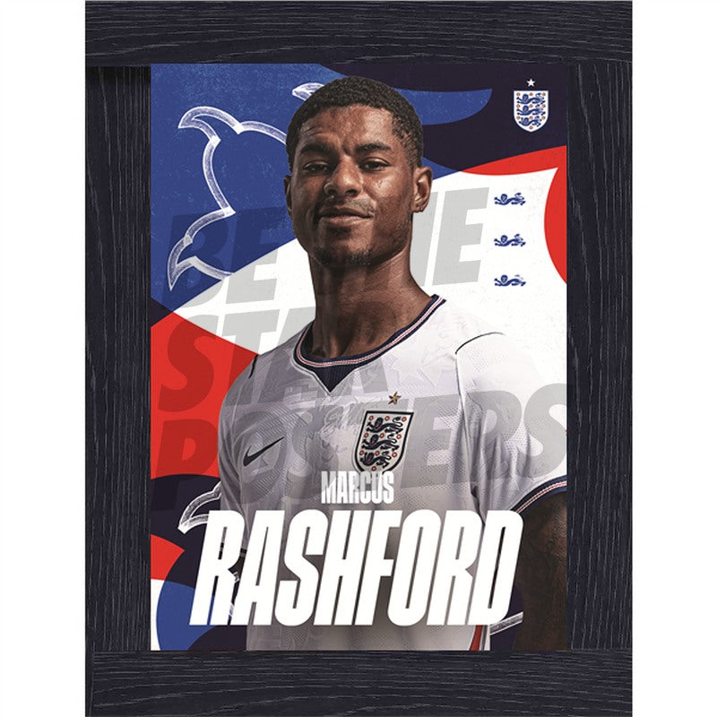 Marcus Rashford England 26/27 Home Headshot Poster