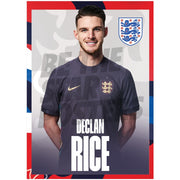 England Rice 24/25 Away Headshot Poster