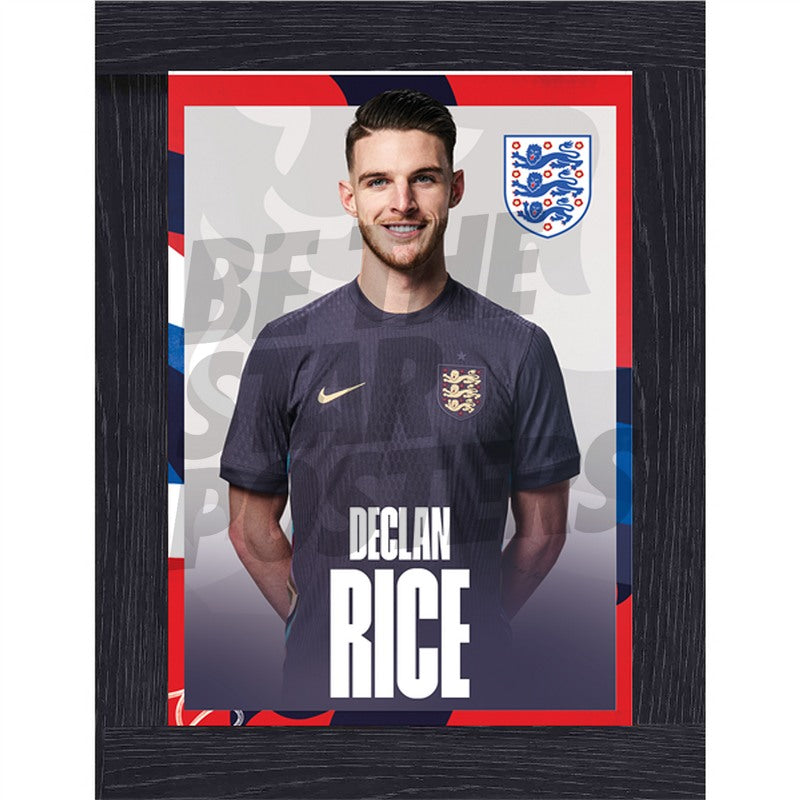 England Rice 24/25 Away Headshot Poster