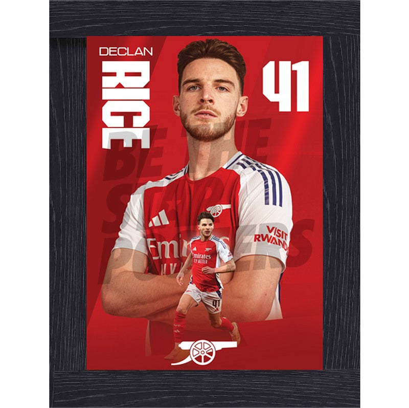Arsenal FC Rice 24/25 Action Poster