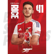 Arsenal FC Rice 24/25 Action Poster
