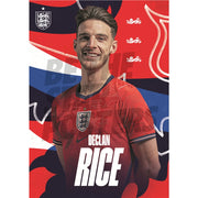 Declan Rice England 26/27 Away Headshot Poster