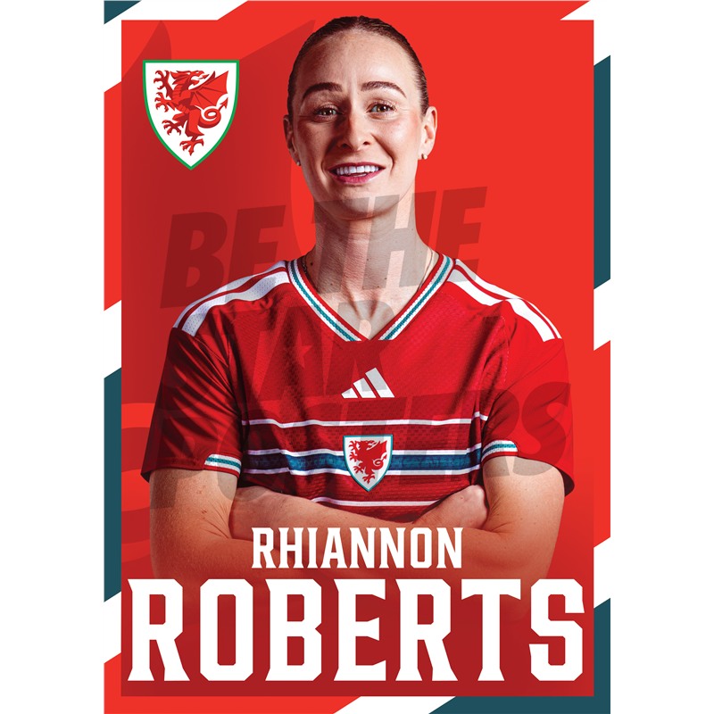 Wales Women Rhiannon Roberts 2026 Headshot Poster