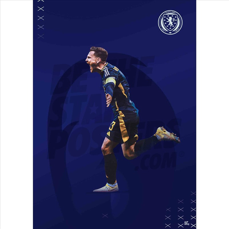 Scotland Andy Robertson 24/25 Action Poster