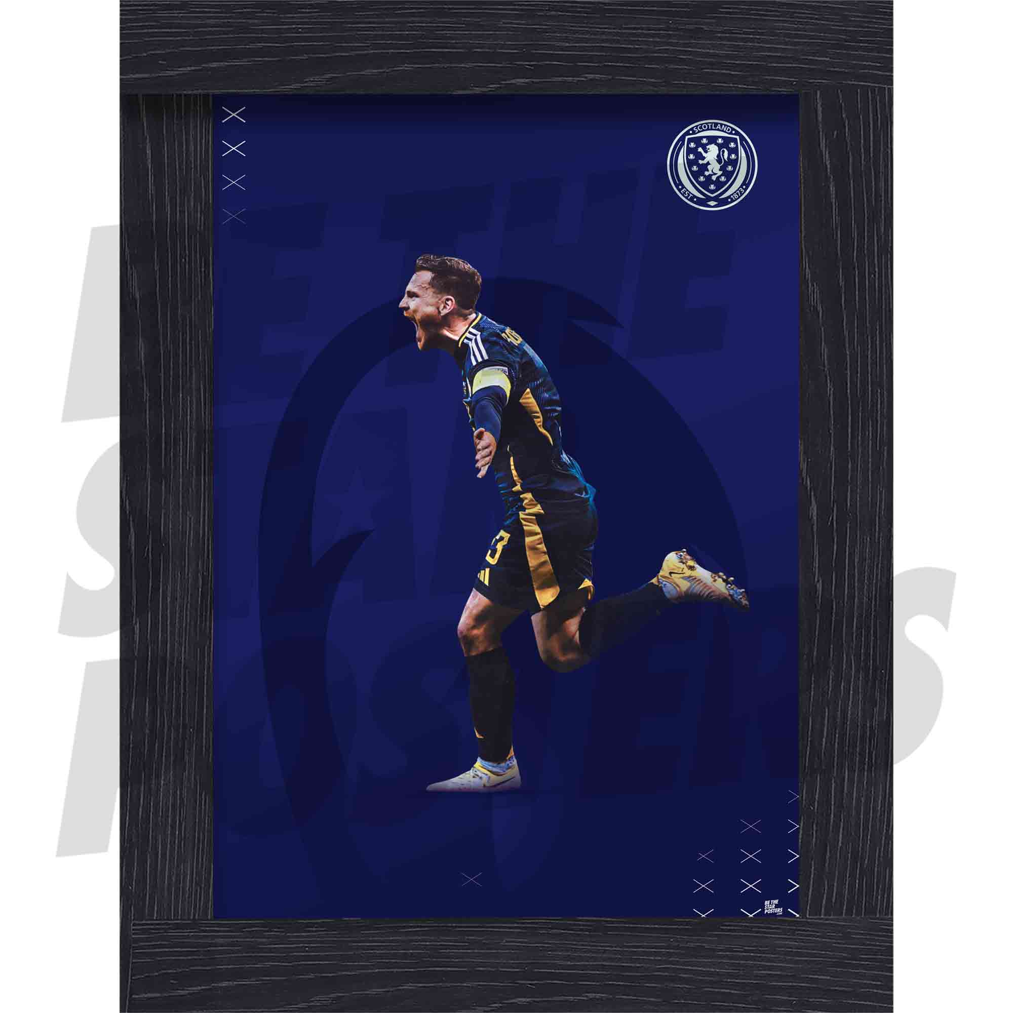 Scotland Andy Robertson 25/26 Action Poster