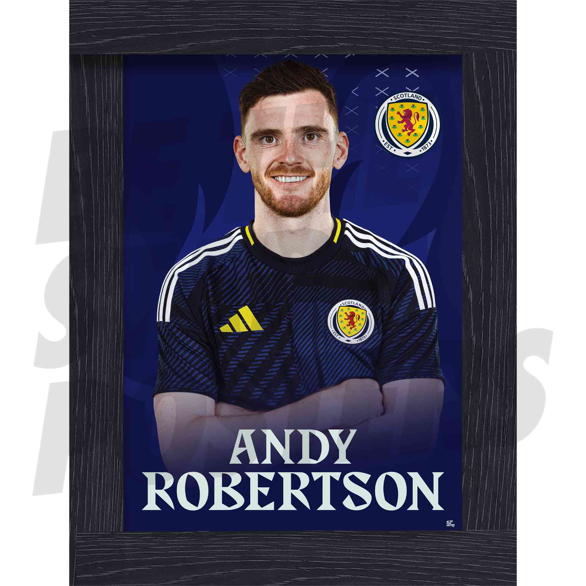 Scotland Andy Robertson 25/26 Home Headshot Poster