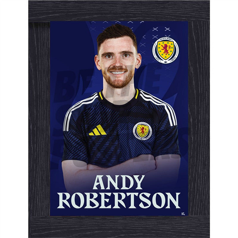 Scotland Andy Robertson 24/25 Home Headshot Poster
