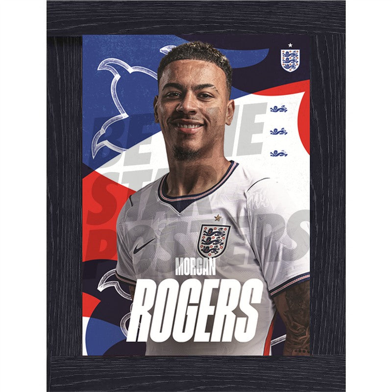 Morgan Rogers England 26/27 Home Headshot Poster