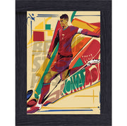 Cristiano Ronaldo Football Art Print