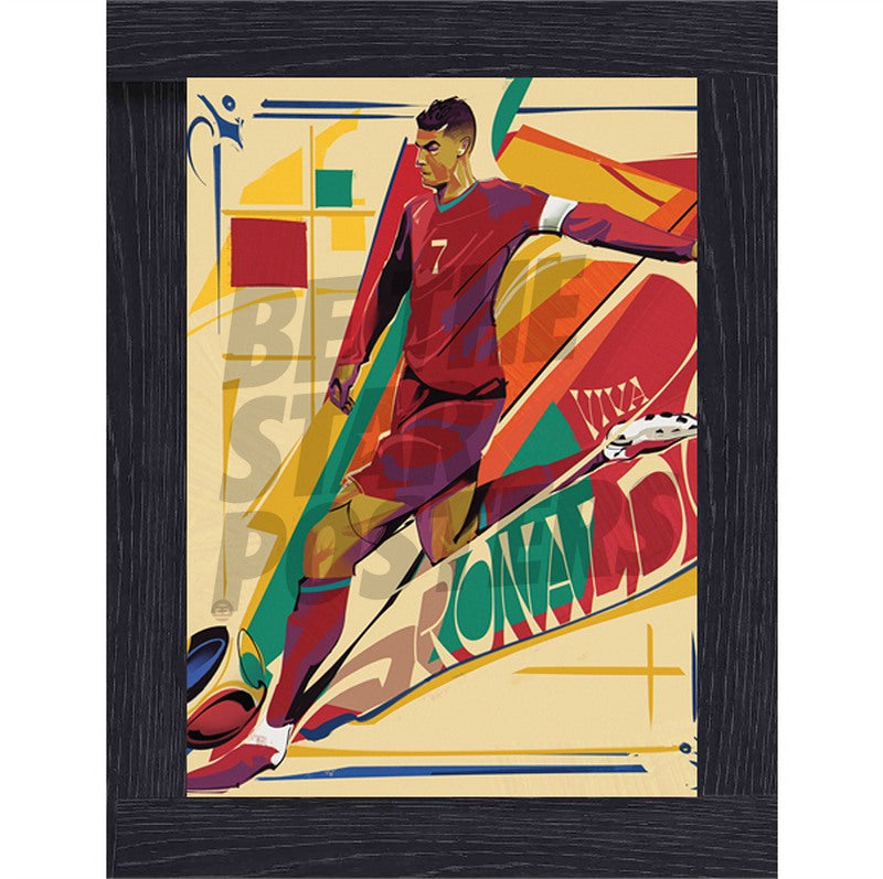 Cristiano Ronaldo Football Art Print