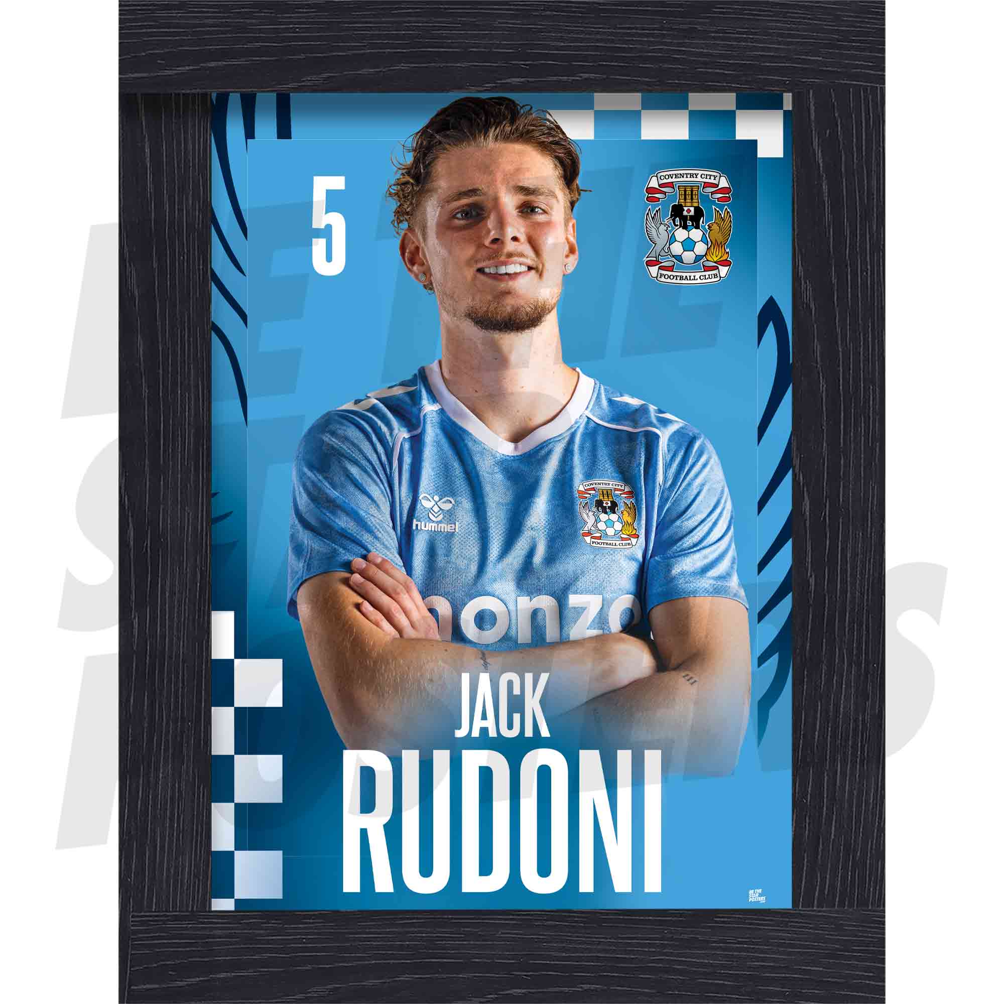 Coventry City FC Jack Rudoni 25/26 Headshot Poster
