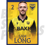 Oxford United FC Sam Long 25/26 Headshot Poster