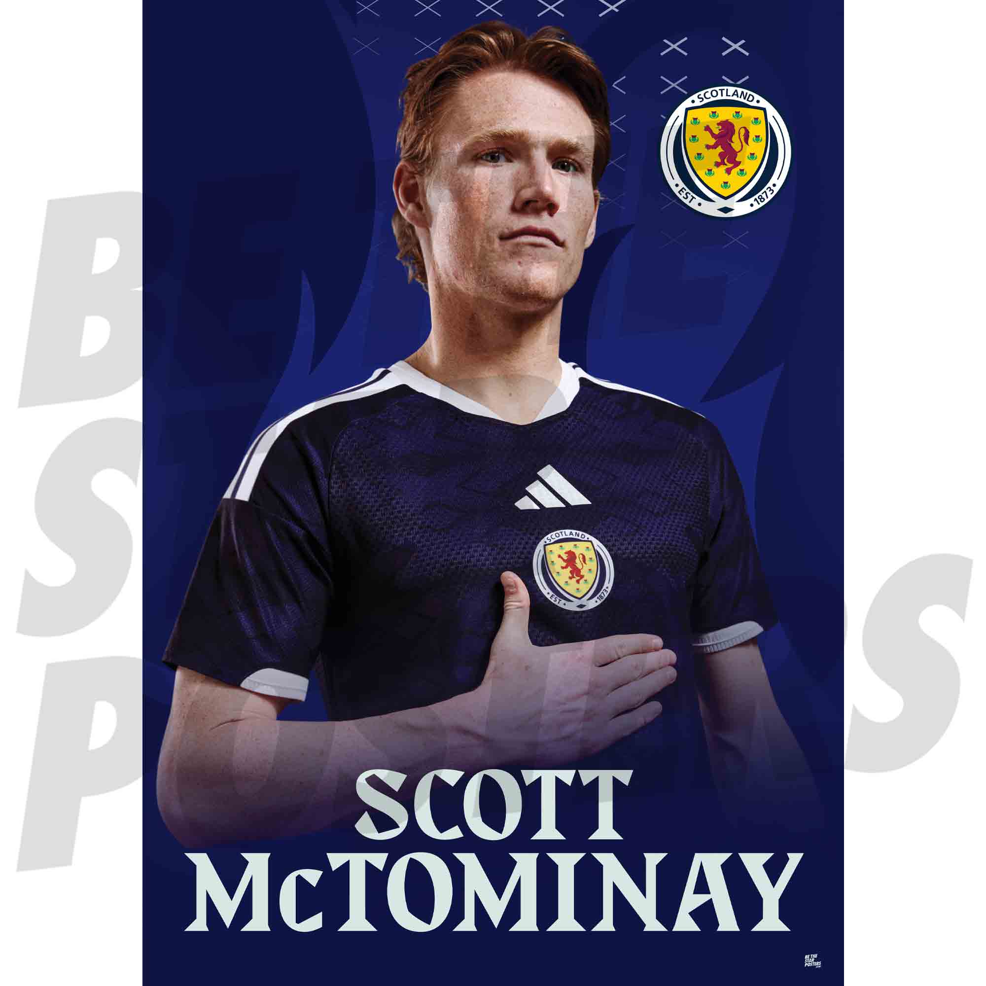 Scotland Scott McTominay 25/26 Headshot Poster