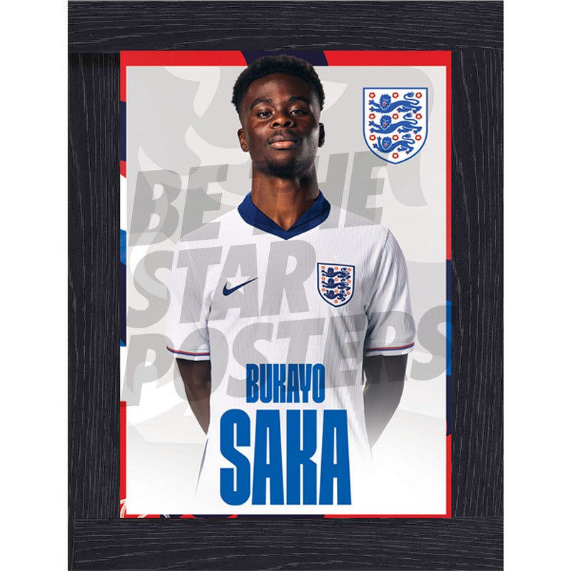England Saka 24/25 Home Headshot Poster