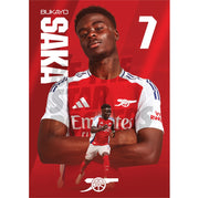 Arsenal FC Saka 24/25 Action Poster