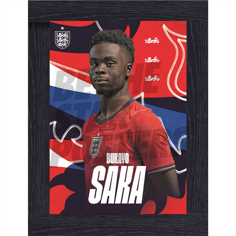 Bukayo Saka England 26/27 Away Headshot Poster