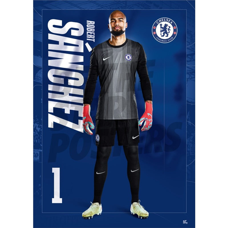 Chelsea FC Sanchez 25/26 Headshot Poster