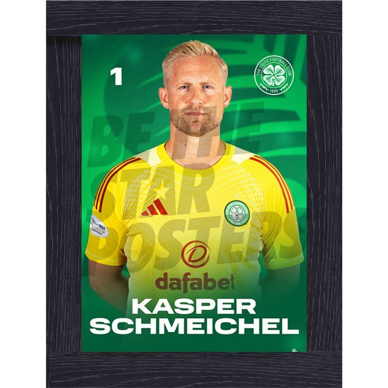 Celtic FC Kasper Schmeichel 25/26 Headshot Poster