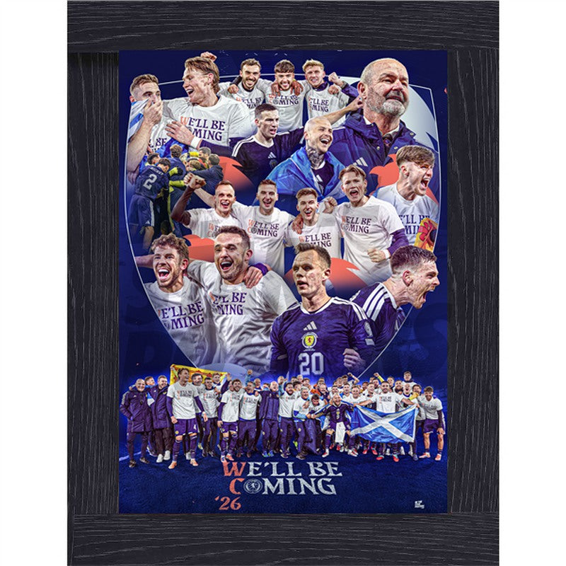Scotland 25/26 Squad Celebration Montage Poster