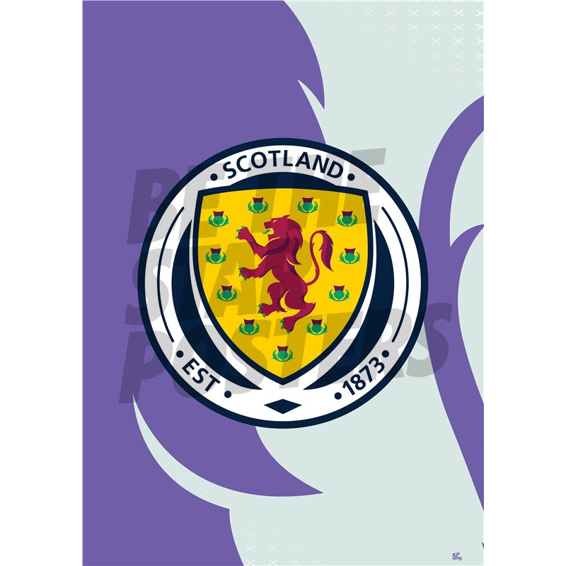 Scotland Football Lion Shadow Crest Poster