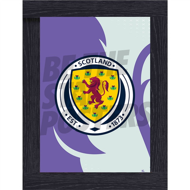 Scotland Football Lion Shadow Crest Poster