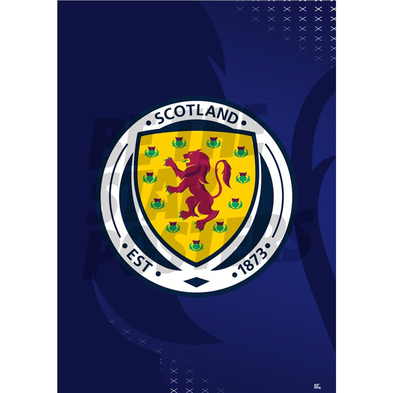Scotland Football Lion Crest Poster