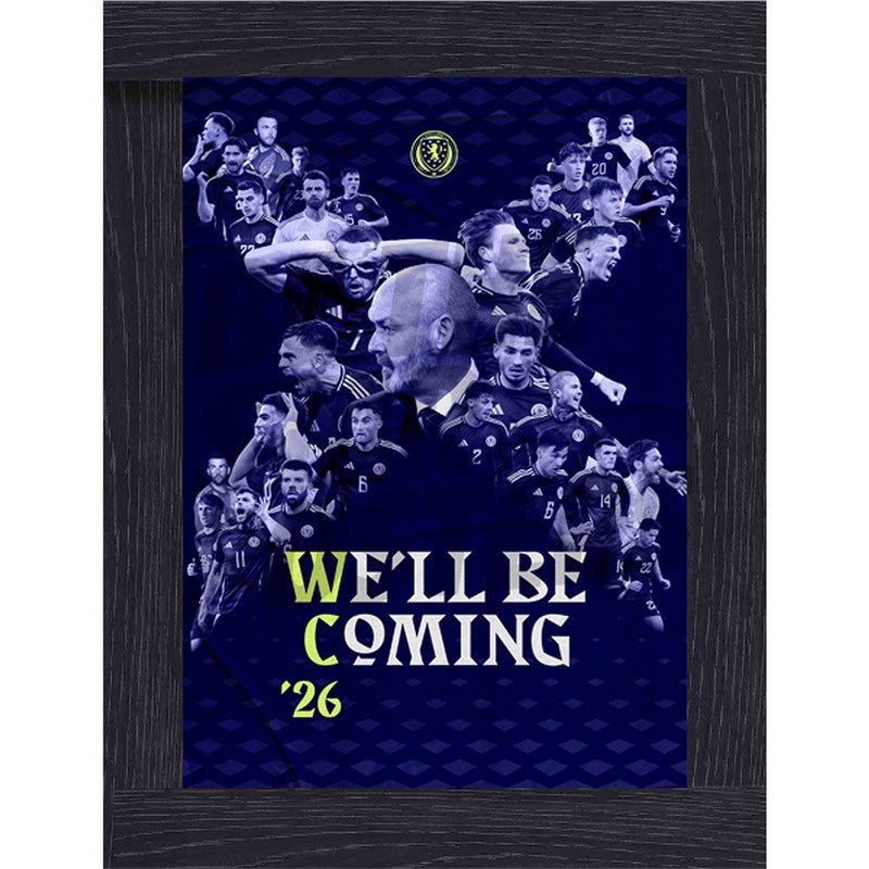 Scotland We'll Be Coming 26 Squad Montage Poster