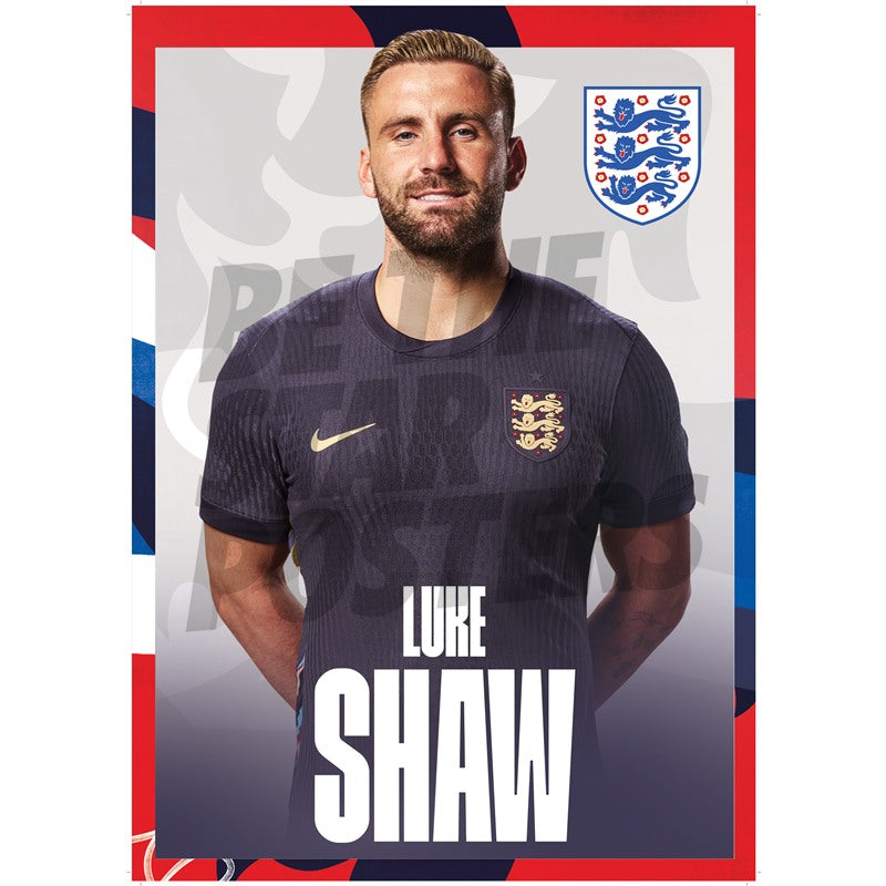 England Shaw 24/25 Away Headshot Poster