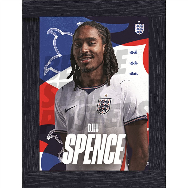 Djed Spence England 26/27 Home Headshot Poster