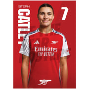Arsenal FC Catley 24/25 Headshot Poster