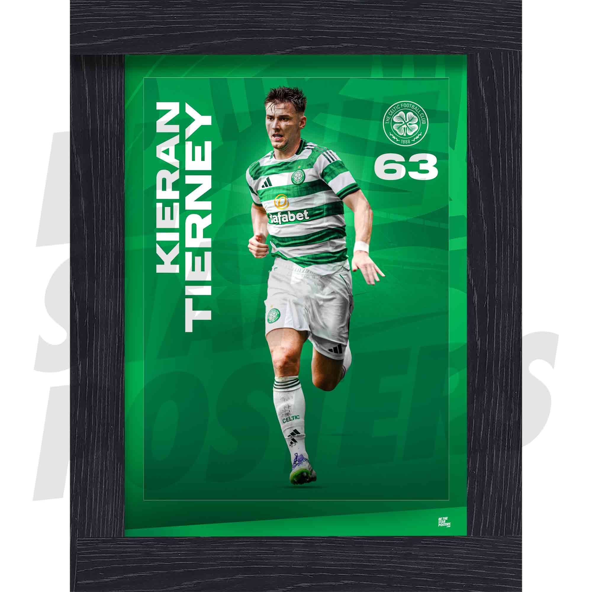 Celtic FC Tierney 25/26 Action Poster