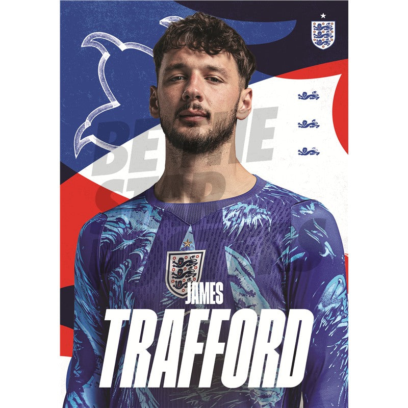 James Trafford England 26/27 Home Headshot Poster