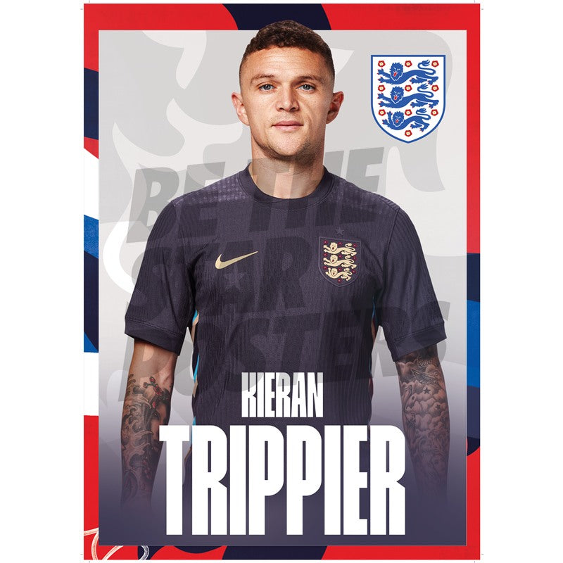 England Trippier 24/25 Away Headshot Poster