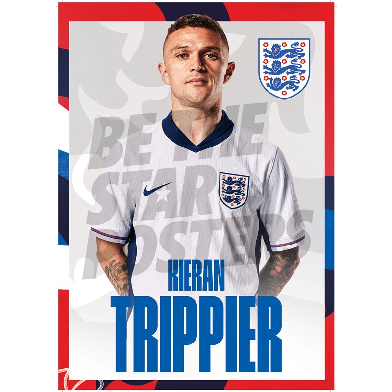 England Trippier 24/25 Home Headshot Poster